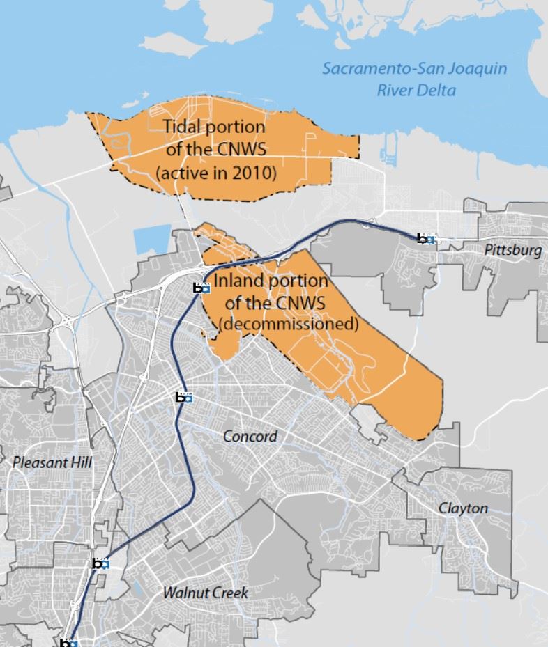 Map of the Tidal and Inland Areas
